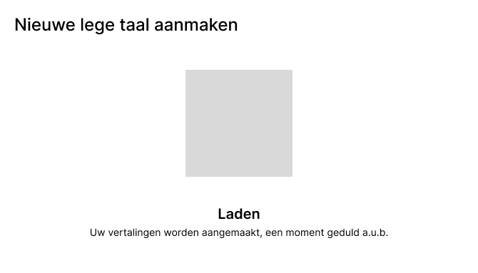 wireframe taal aanmaken laden